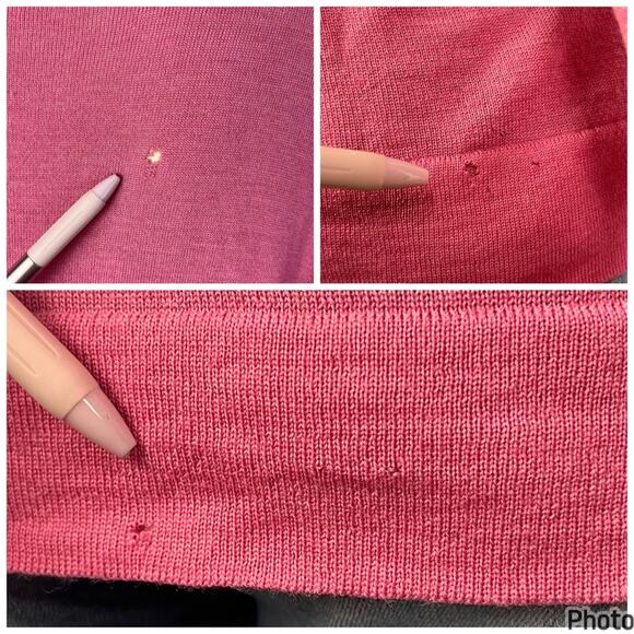 VIVETTA Yamada Pink Wool Crewneck Casual Sweater w/ Matching Gloves - Picture 10 of 12